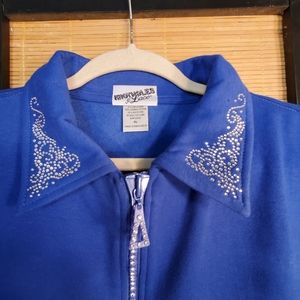 Knotholes & Lace Zipper plush cardigan